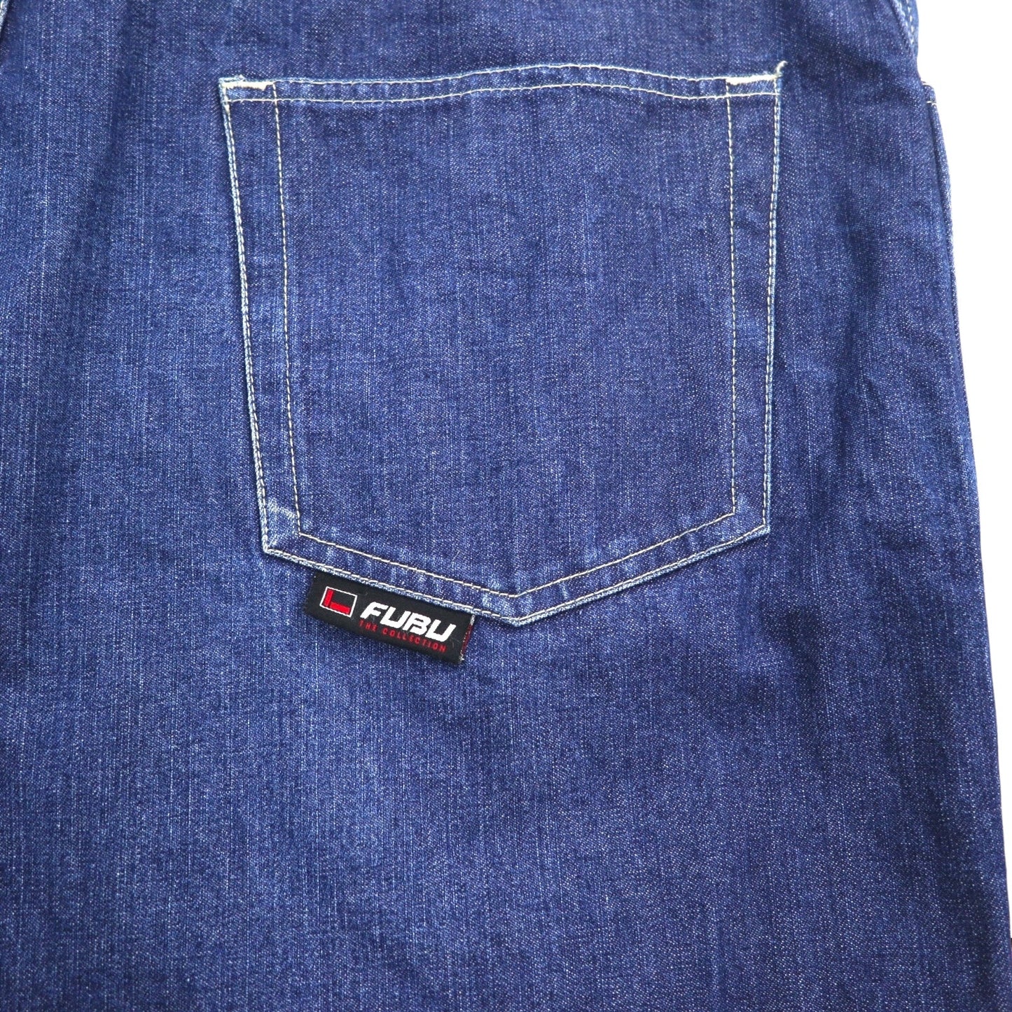 FUBU 00年代 ワイド バギー デニムパンツ ジーンズ XL ビッグサイズ インディゴ ブルー ジッパーフライ