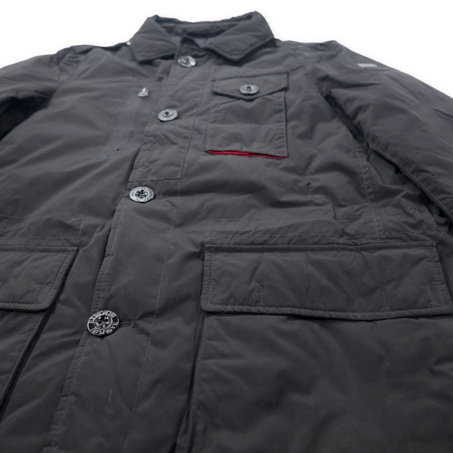 NAPAPIJRI インサレーション フィールドジャケット M ブラック ポリエステル 中綿 THERMOSOFT W13-ANK