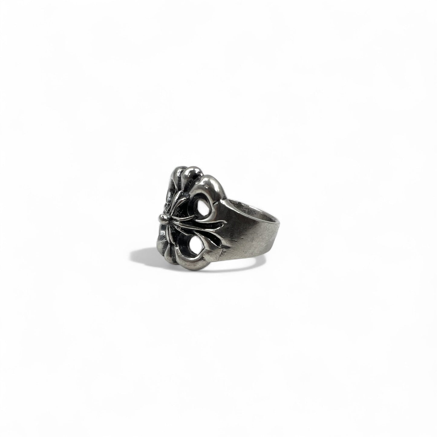 Vintage Silver Ring フローラルクロス リング 指輪 18号 シルバー 925 ゴシック ロック