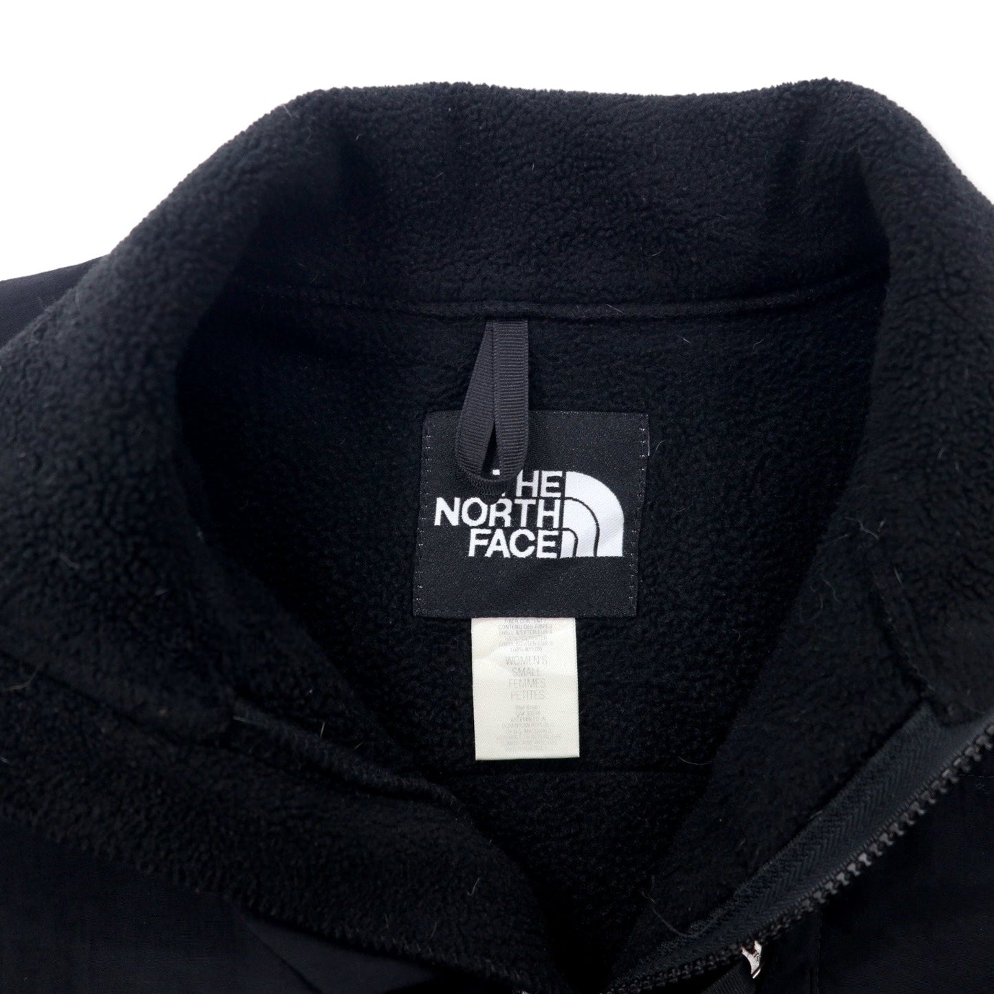 THE NORTH FACE デナリジャケット POLARTEC フリース S ブラック ポリエステルロゴ刺繍