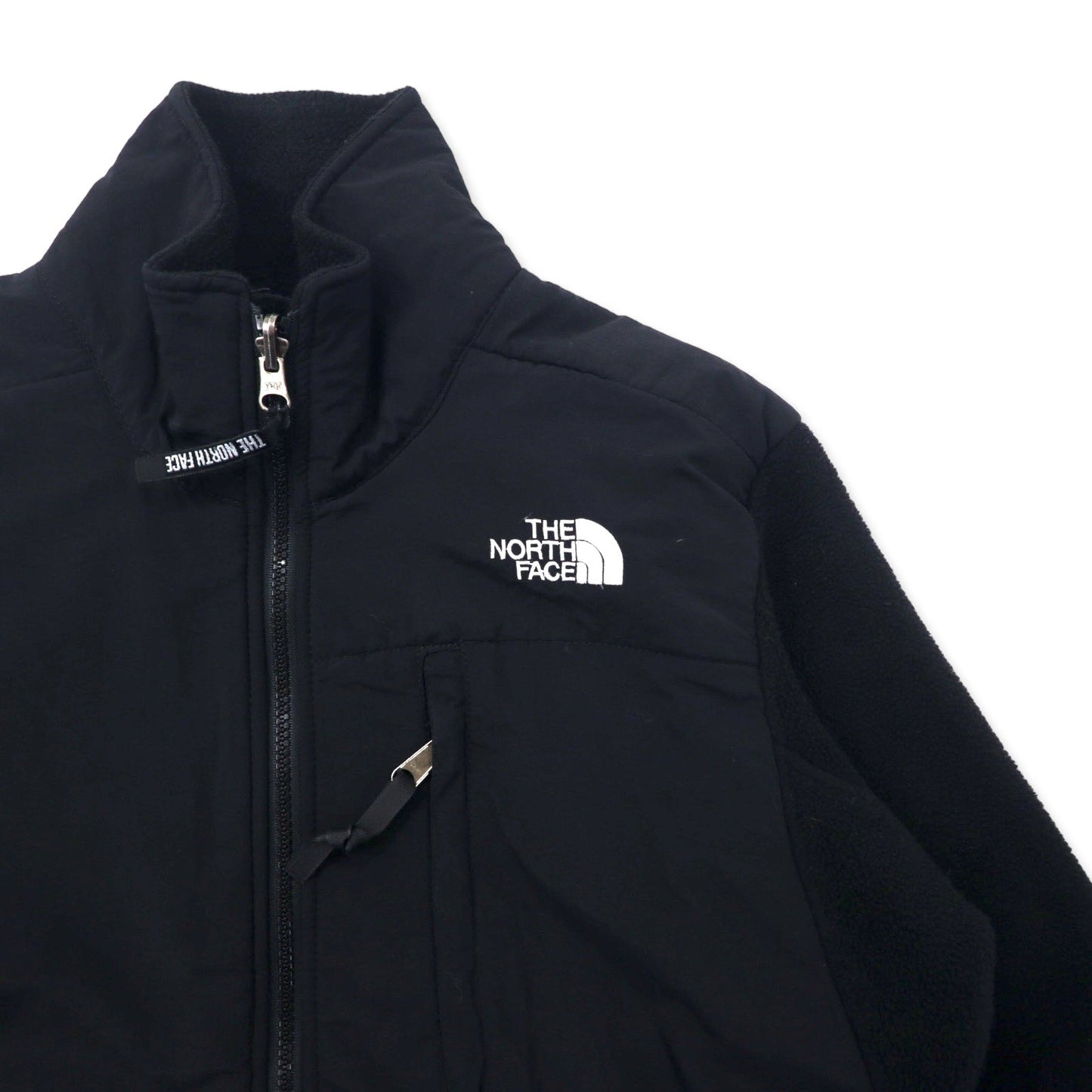 THE NORTH FACE デナリジャケット POLARTEC フリース S ブラック ポリエステルロゴ刺繍