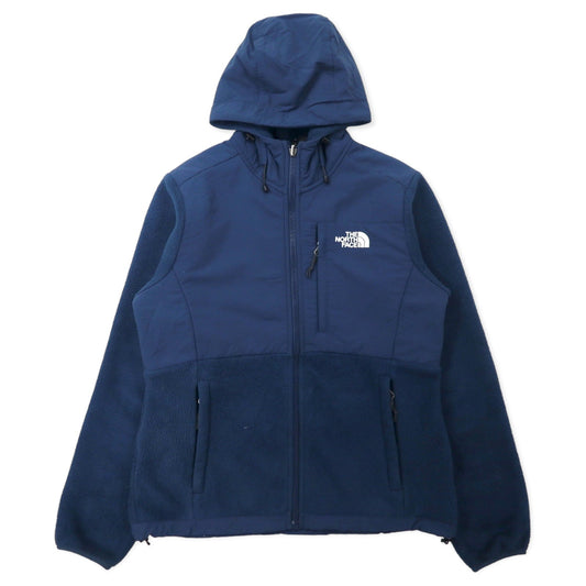 THE NORTH FACE デナリフーディー POLARTEC フリース S ネイビー ポリエステル ロゴ刺繍