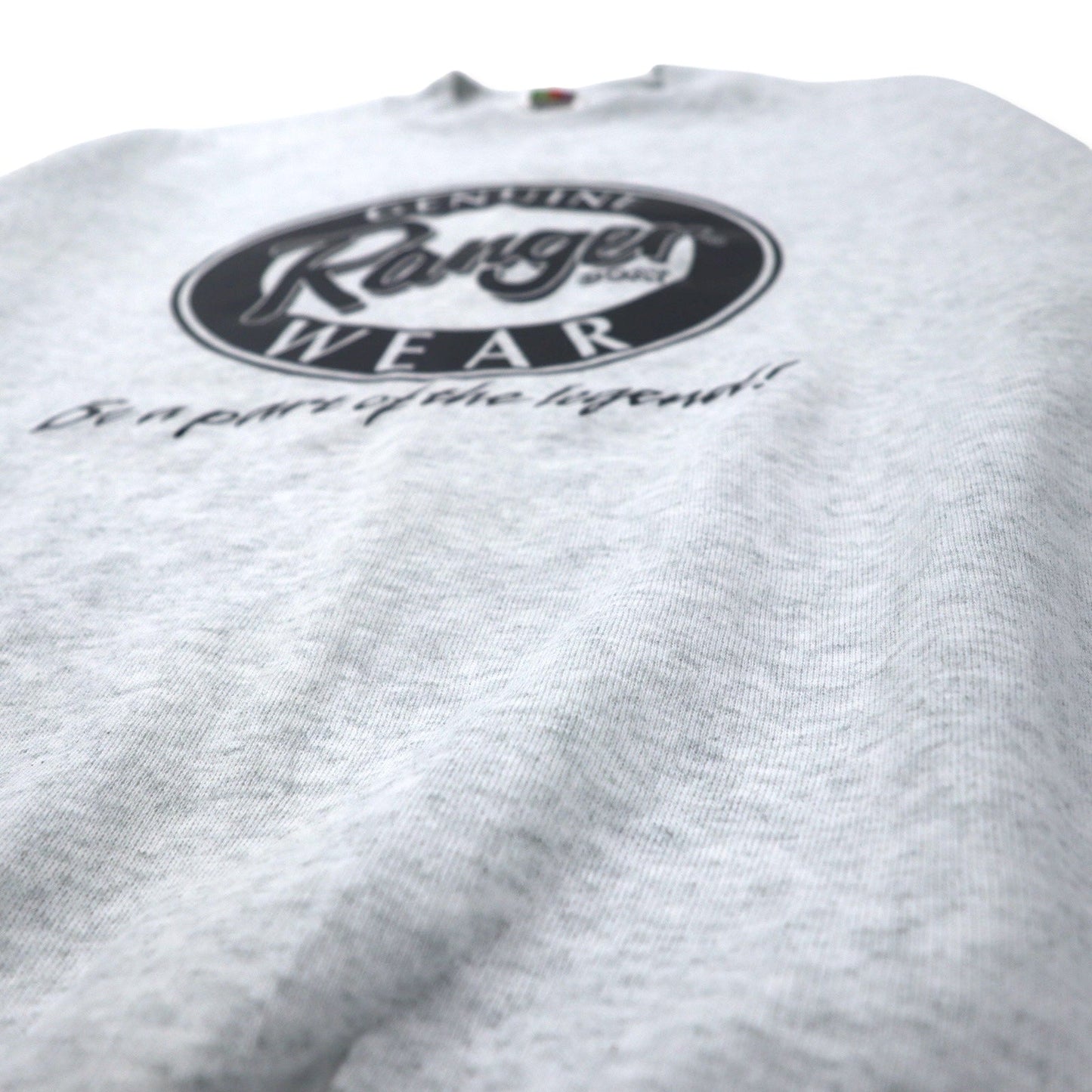 FRUIT OF THE LOOM 90年代 BEST プリント スウェット L グレー コットン 裏起毛 Ranger BOAT