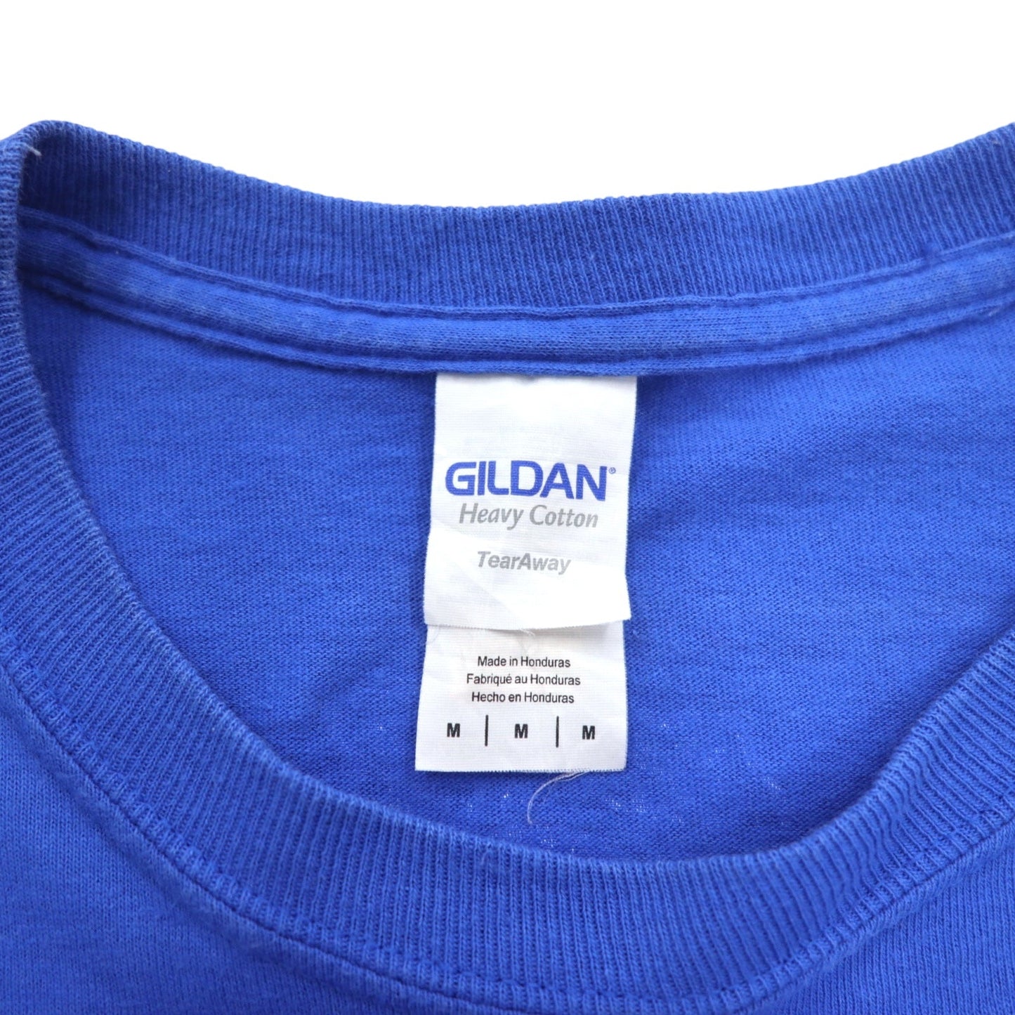 GILDAN カレッジプリント ロングスリーブTシャツ ロンT M ブルー WHITTIER WOLVERINES ホンジュラス製