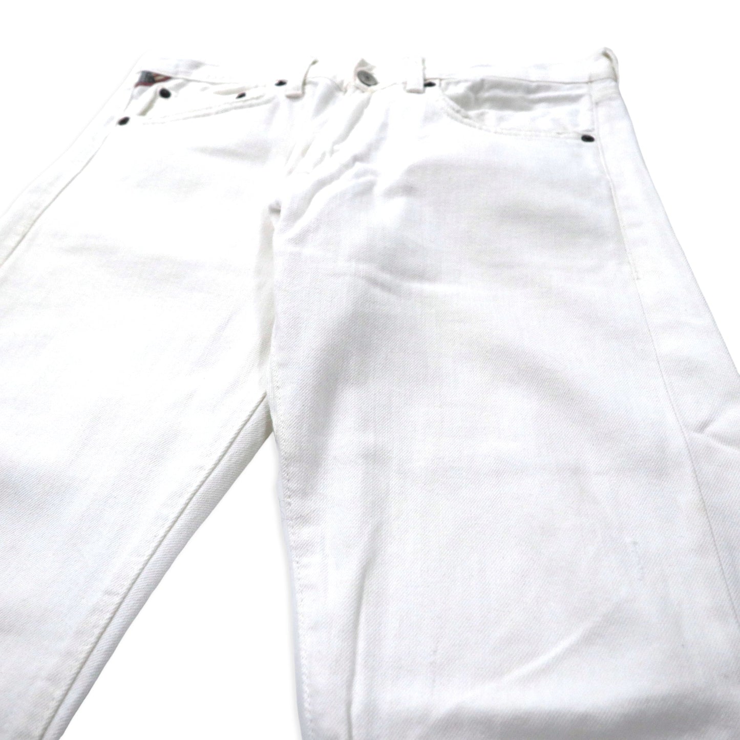 DENIM & SUPPLY RALPH LAUREN スリム デニムパンツ 31 ホワイト ダメージ加工