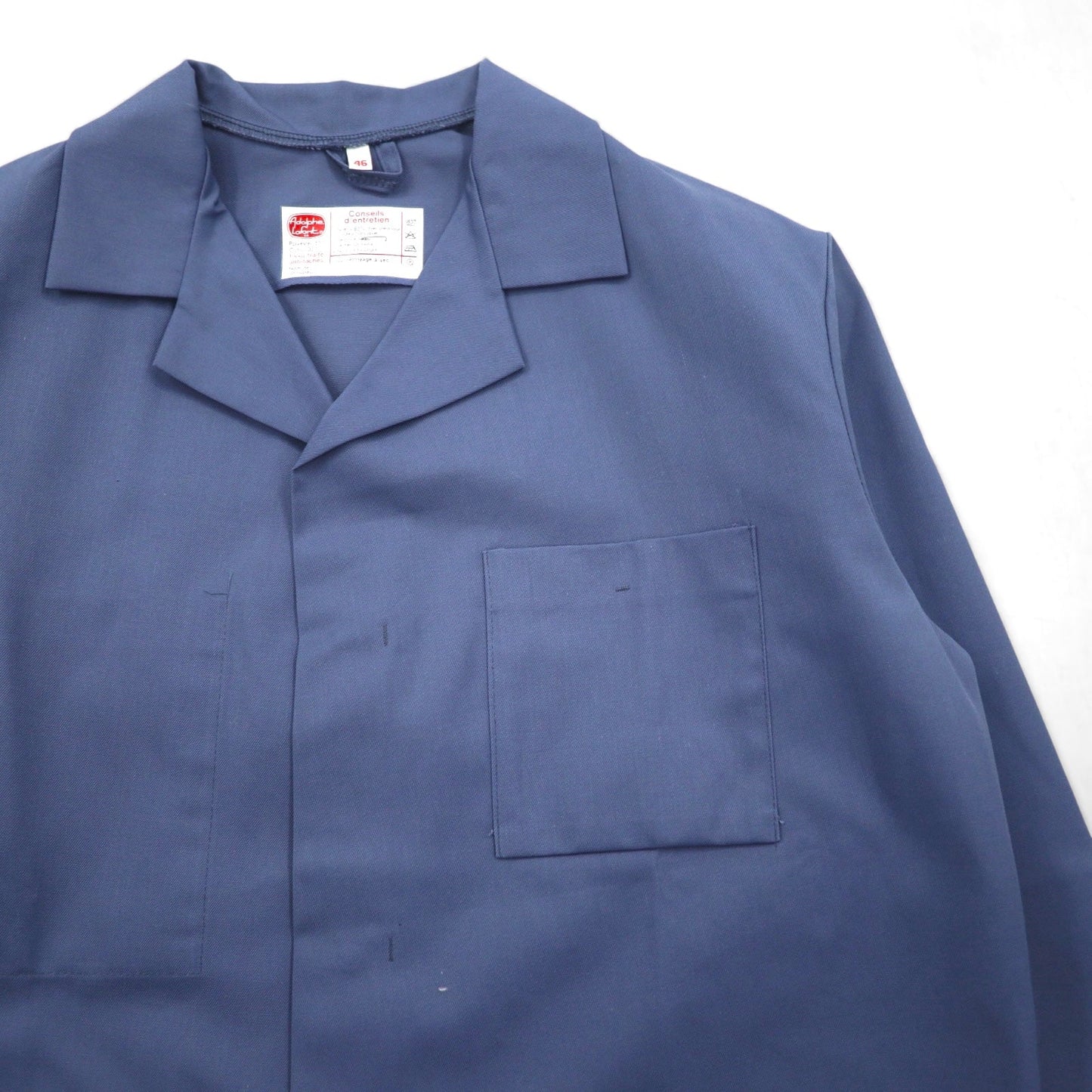 Vintage 80s France Work Jacket Adolphe Lafont 80年代 フランス製 フレンチワークジャケット カバーオール XL ブルー スナップボタン