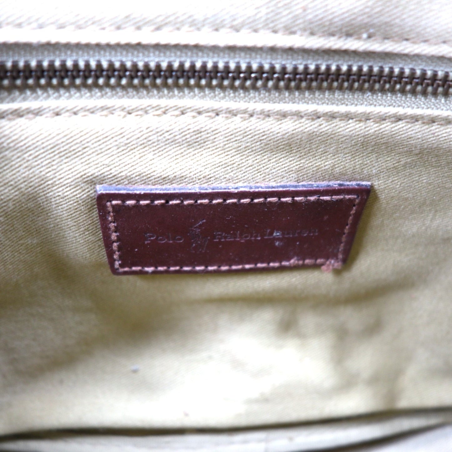 POLO RALPH LAUREN ブラックウォッチ ショルダーバッグ グリーン チェック PVC レザー