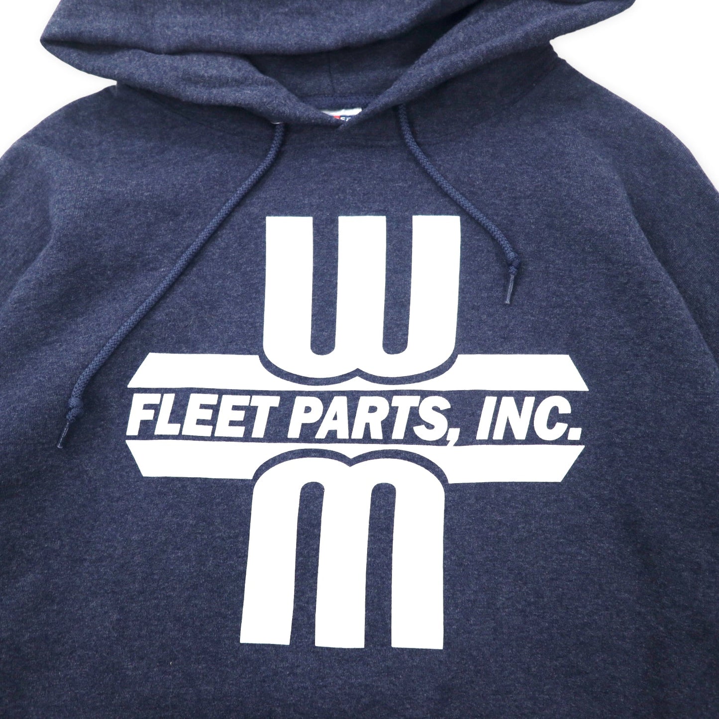 JERZEES プルオーバーパーカー XL ネイビー コットン 裏起毛 US企業 FLEET PARTS, INC. ビッグサイズ エルサルバドル製