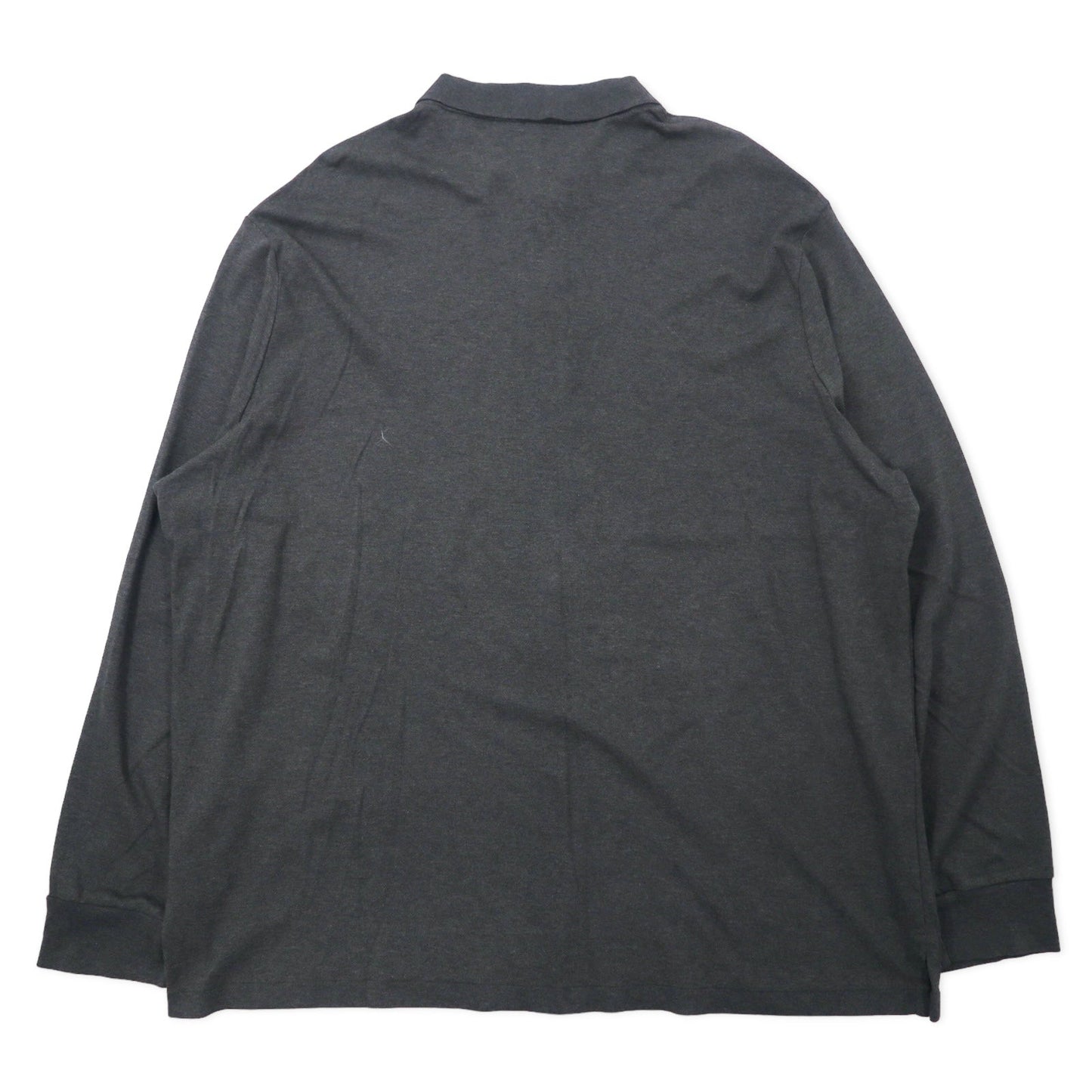 POLO RALPH LAUREN 長袖 ポロシャツ XXL カーキ コットン CLASSIC FIT スモールポニー刺繍 ビッグサイズ