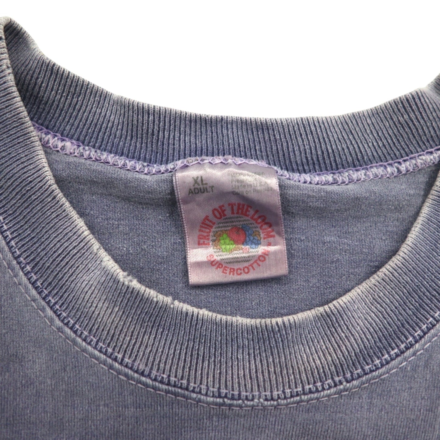 FRUIT OF THE LOOM 90年代 USA製 Tシャツ XL ブルー フィッシング Sanibel Island 刺繍