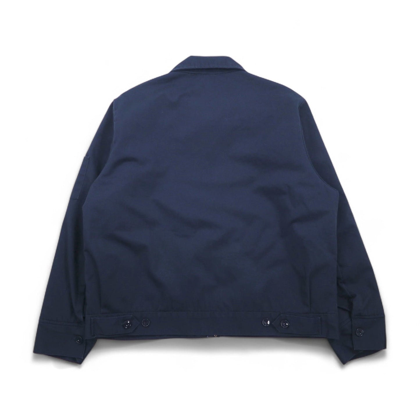 Dickies ジップアップ ワークジャケット XL ネイビー ポリエステル コットン キルティングライナー