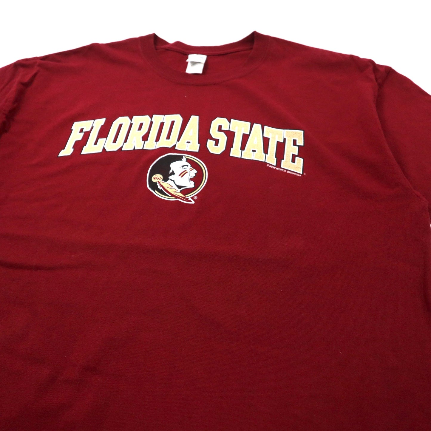 GILDAN ビッグサイズ カレッジ Tシャツ XL ボルドー コットン FLORIDA STATE UNIVERSITY ニカラグア製