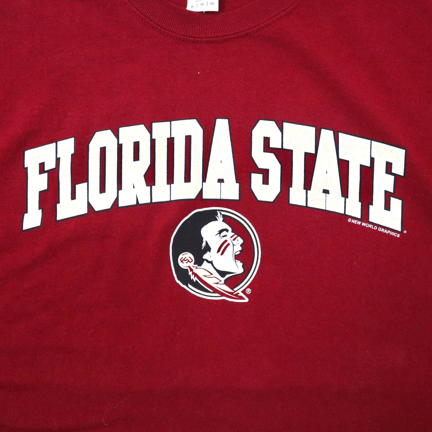 GILDAN ビッグサイズ カレッジ Tシャツ XL ボルドー コットン FLORIDA STATE UNIVERSITY ニカラグア製