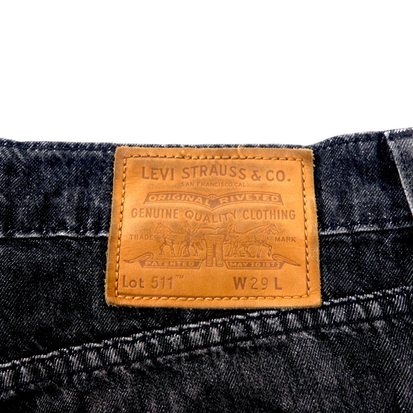 LEVI'S PREMIUM 511 ブラック デニムパンツ 29 ビッグE 復刻
