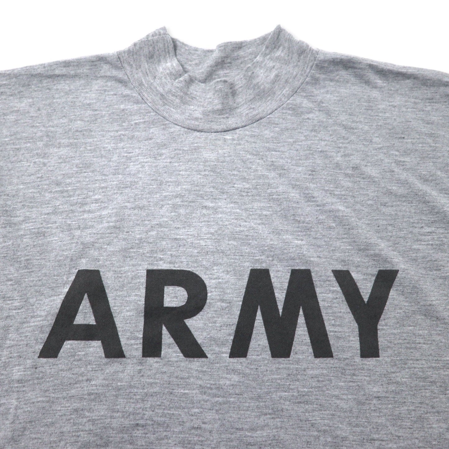US ARMY 米軍 IPFU トレーニング Tシャツ ロンT L グレー ポリエステル ミリタリー 8415-01-465-7364 90年代