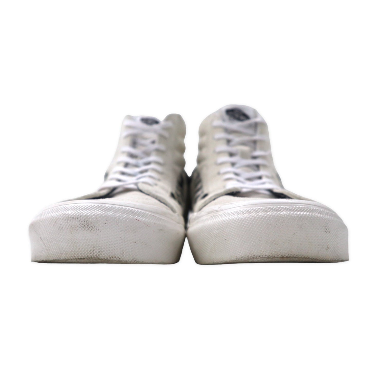 VANS スケートハイDX スニーカー 27.5cm ホワイト ゼブラ柄 ハラコ スエードレザー SK8-HI 38 DX
