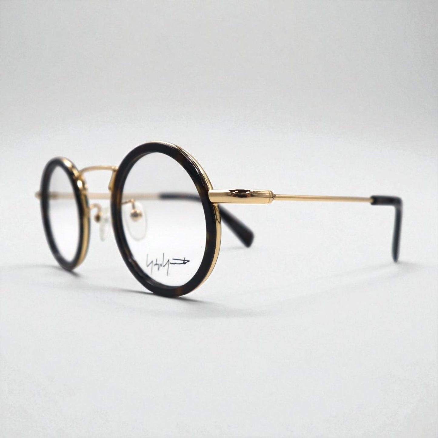 Yohji Yamamoto ラウンド 丸眼鏡 メガネ サングラス クリアレンズ YY1003