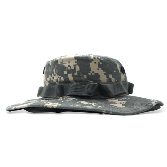 US ARMY ジャングルハット サファリハット S カーキ デジカモ コットン リップストップ ミリタリー 9701-00-935-6968 TEESAR, INC.