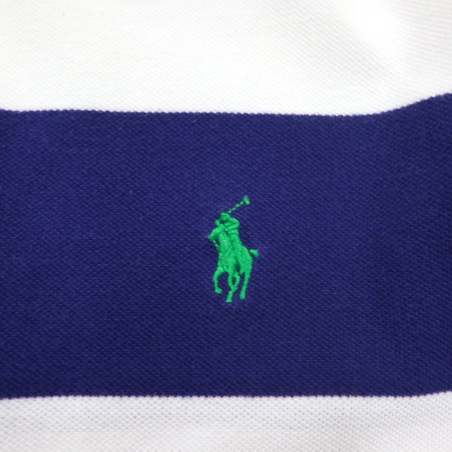 POLO RALPH LAUREN カスタムフィット ボーダー ポロシャツ 2XL レッド ホワイト トリコロール コットン 鹿の子 スモールポニー刺繍