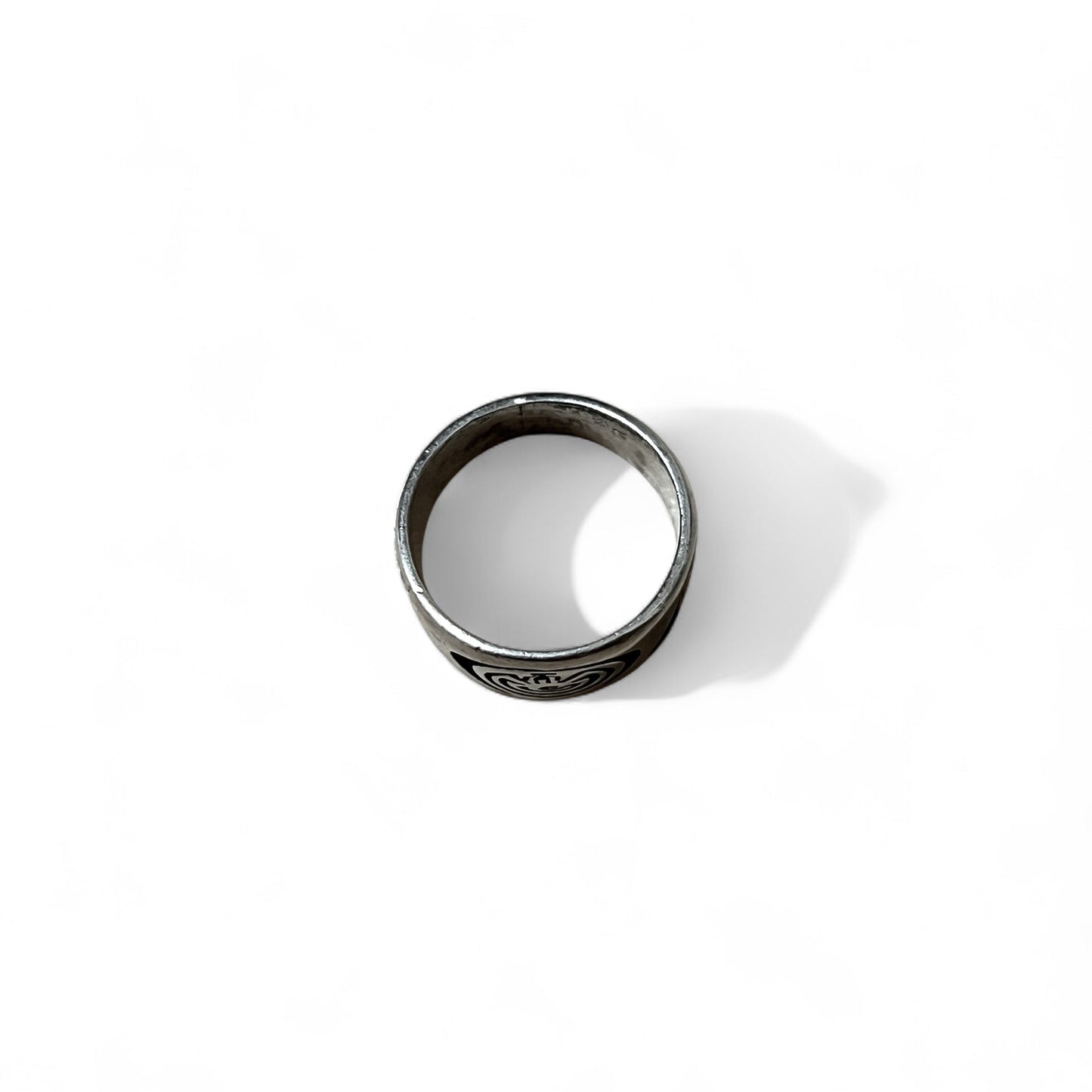 Vintage Hopi Sterling Sliver Ring インディアンジュエリー ホピ族 ココペリ オーバーレイ リング 指輪 20号 STERLING シルバー