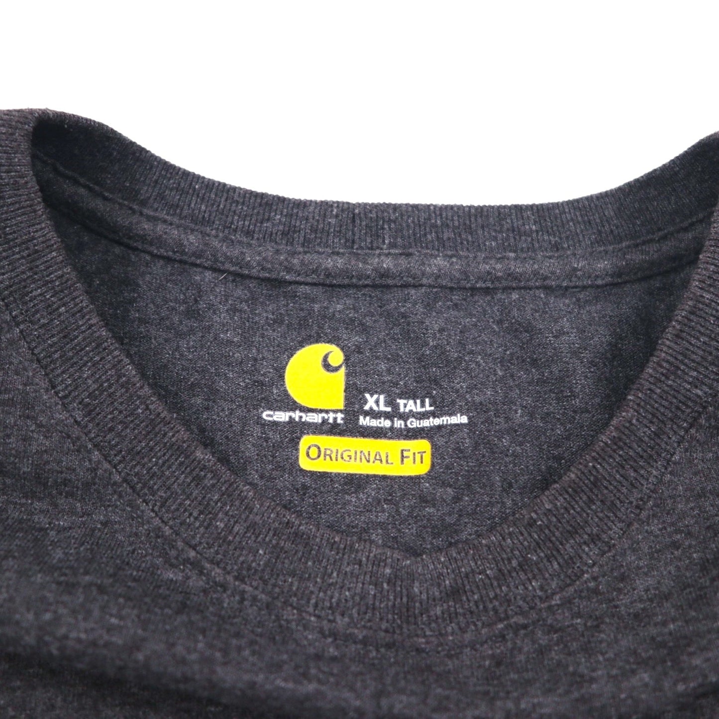 carhartt オリジナルフィット ポケット Tシャツ ポケTee XL グレー コットン ORIGINAL FIT