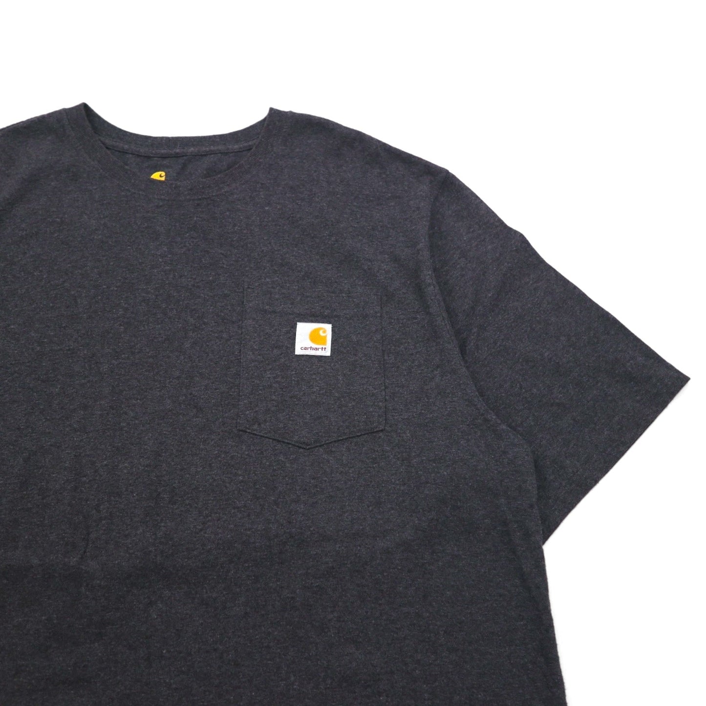 carhartt オリジナルフィット ポケット Tシャツ ポケTee XL グレー コットン ORIGINAL FIT