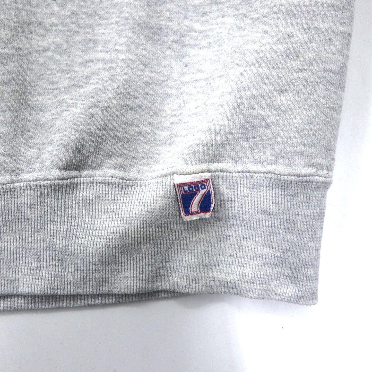 LOGO7 USA製 90年代 プリント スウェット L グレー コットン NHL RED WINGS
