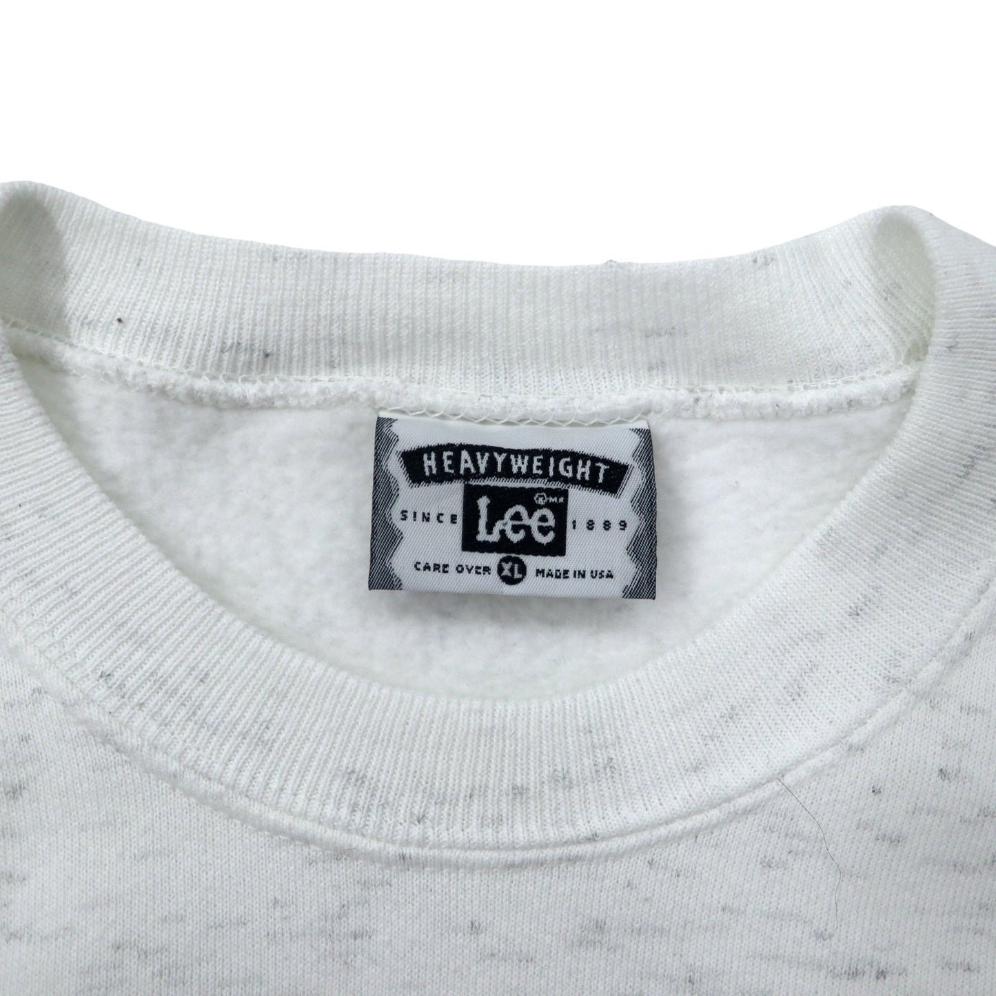 Lee USA製 90年代 プリント スウェット XL ホワイト コットン ST. LOUIS 裏起毛 ビッグサイズ