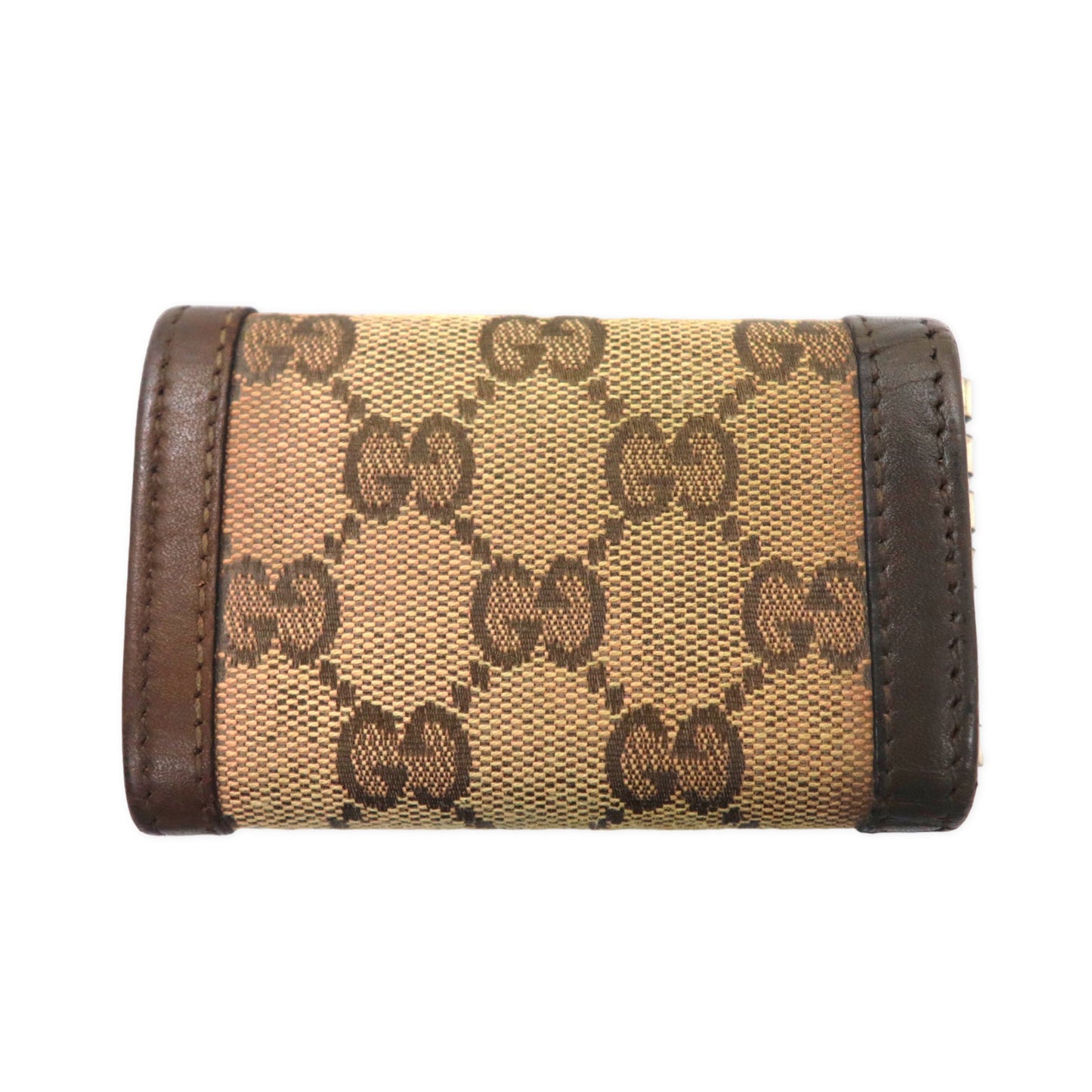GUCCI GGキャンバス 6連キーケース ブラウン レザー スーキー SUKEY インターロッキングG 282432 イタリア製