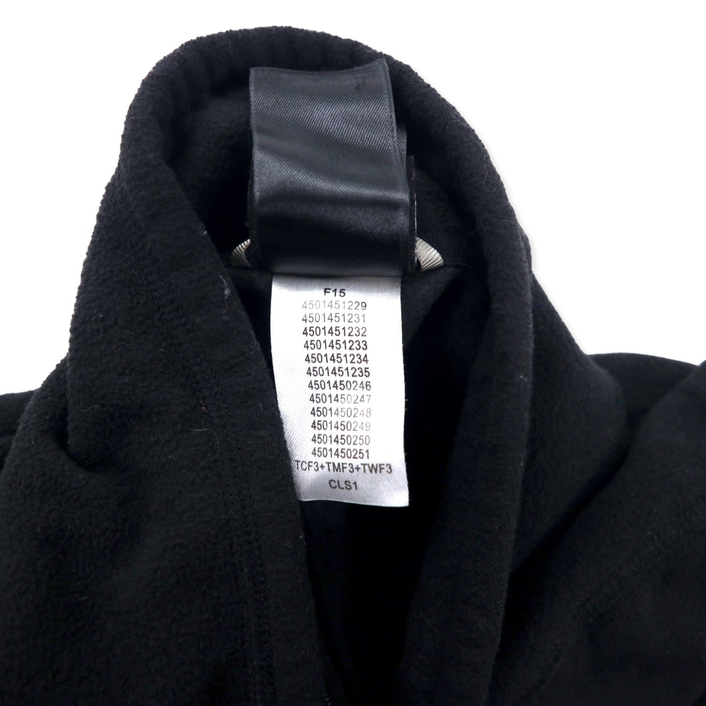 THE NORTH FACE ハーフジップ フリースジャケット L ブラック ポリエステル ワンポイントロゴ刺繍