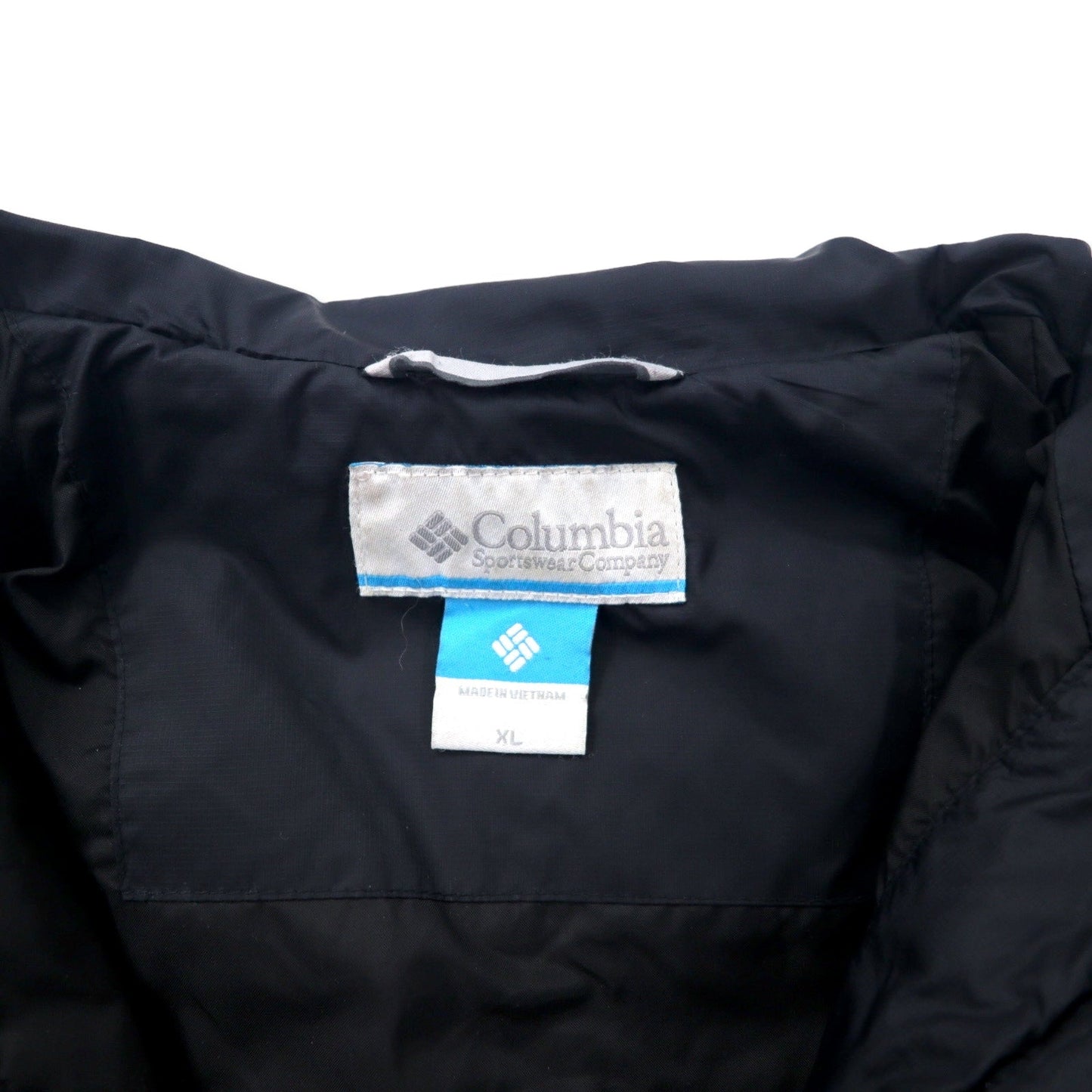 Columbia ダウンジャケット 中綿 XL ネイビー ナイロン Powder Pillow Hybrid Jacket WL5341