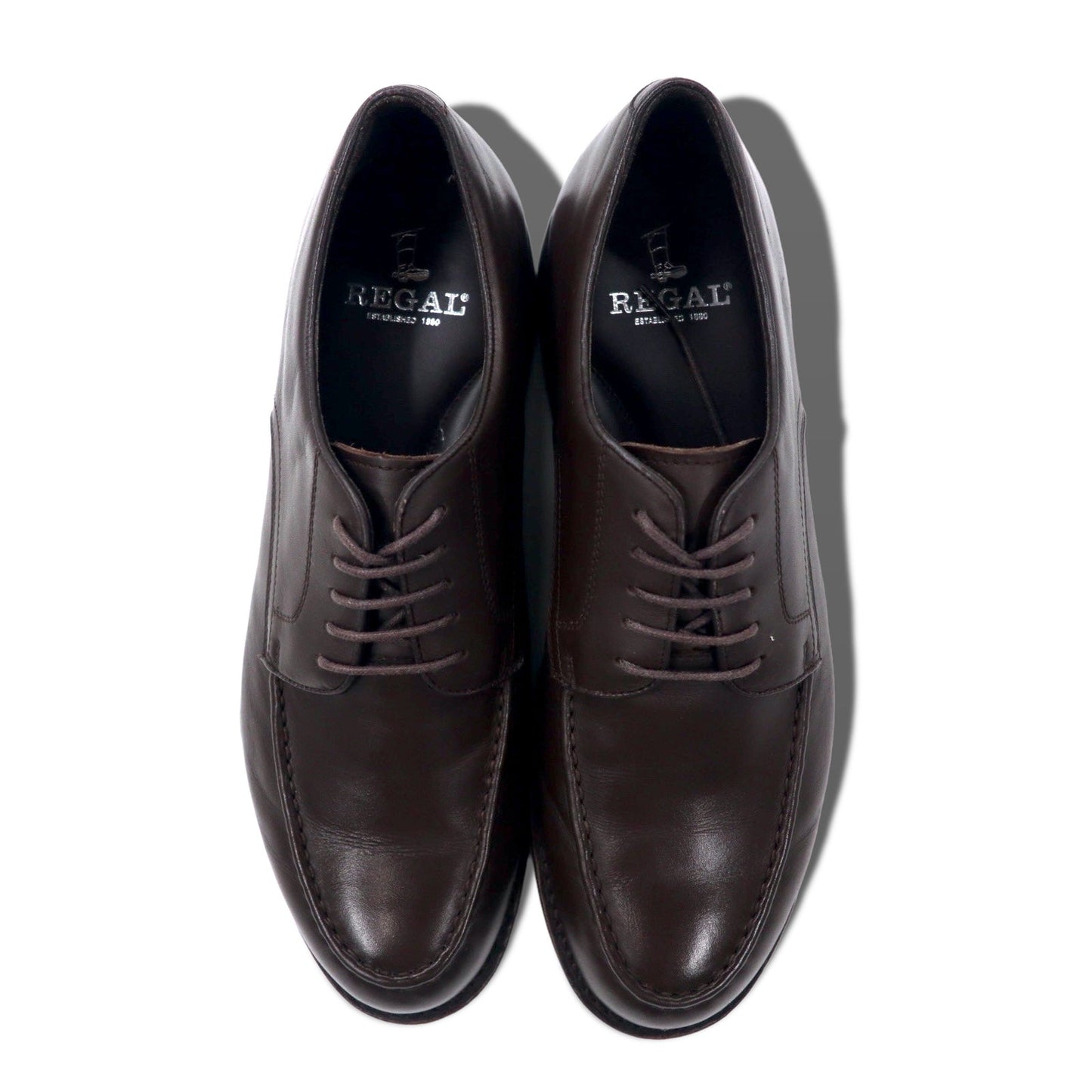 REGAL Uチップ ドレスシューズ 26.5cm ブラウン レザー JM55