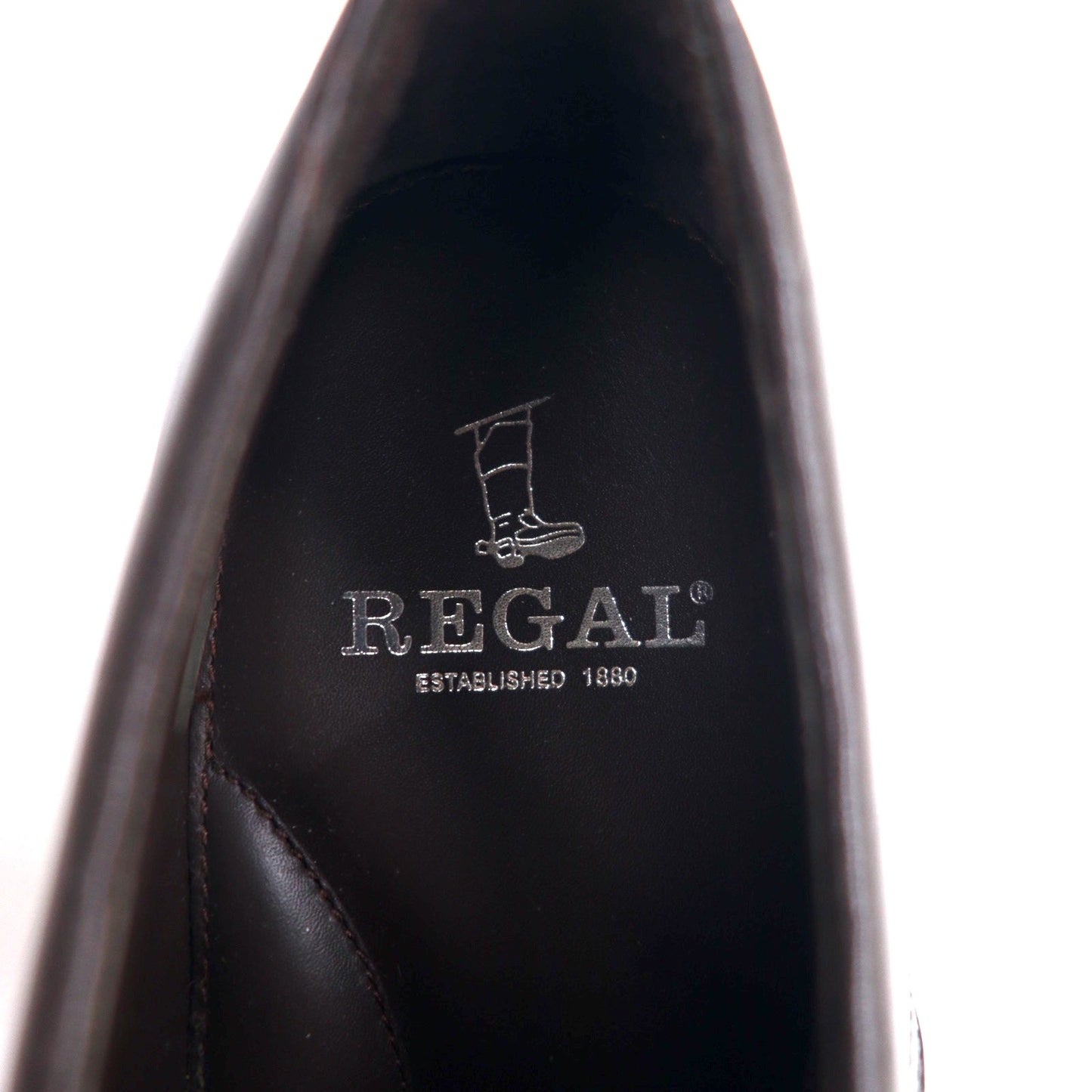 REGAL Uチップ ドレスシューズ 26.5cm ブラウン レザー JM55