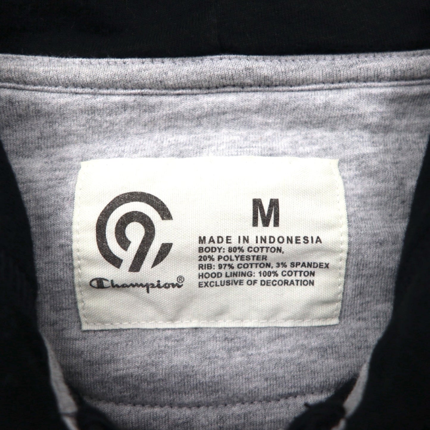 C9 by Champion リバースウィーブ フルジップパーカー L ブラック 無地 コットン 裏起毛