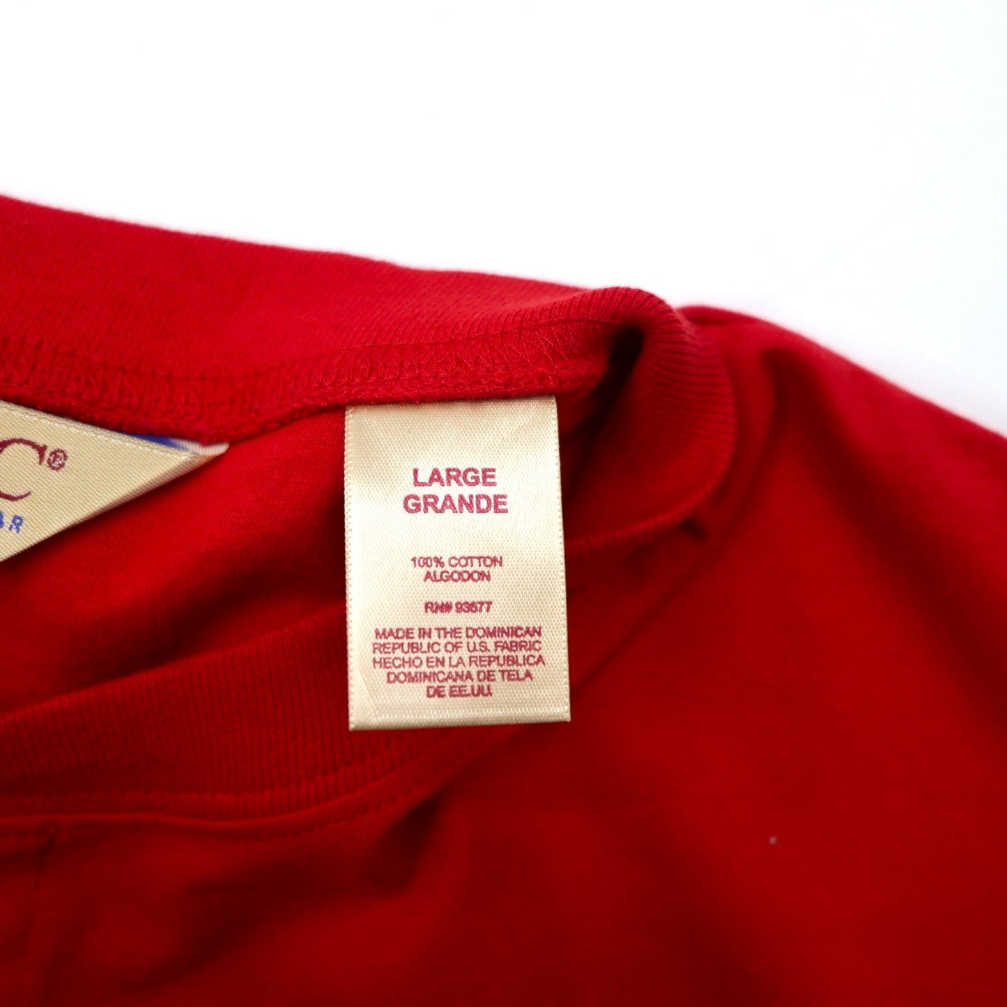 BIG MAC 90年代 ヘンリーネック ロングスリーブ Tシャツ ロンT L レッド コットン ビッグサイズ