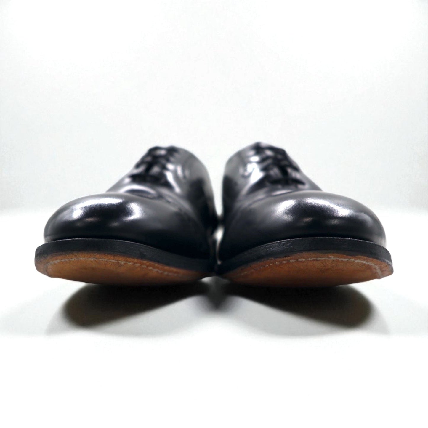 Johnston & Murphy USA製 Heritage キャップトゥ ストレートチップ ドレスシューズ 27.5cm ブラック レザー 13436 15-1161 603N