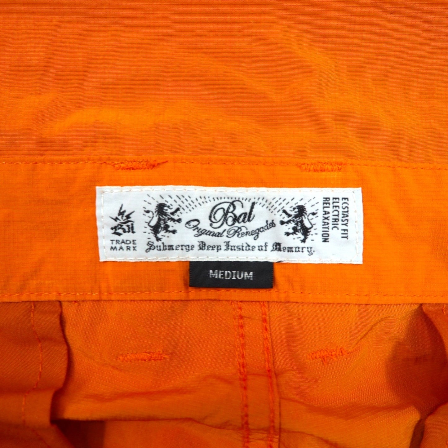 BAL ( balanceweardesign ) ナイロン ジップ オーバーオール WASHED NYLON ZIP OVERALLS M オレンジ BAL-1985