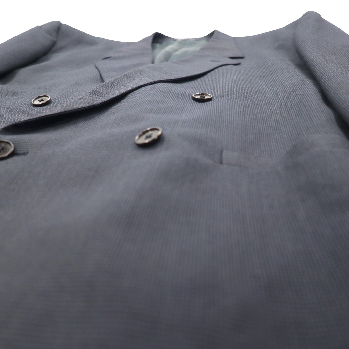 Gianni Versace イタリア製 オールド ダブル テーラードジャケット L グレー ウール