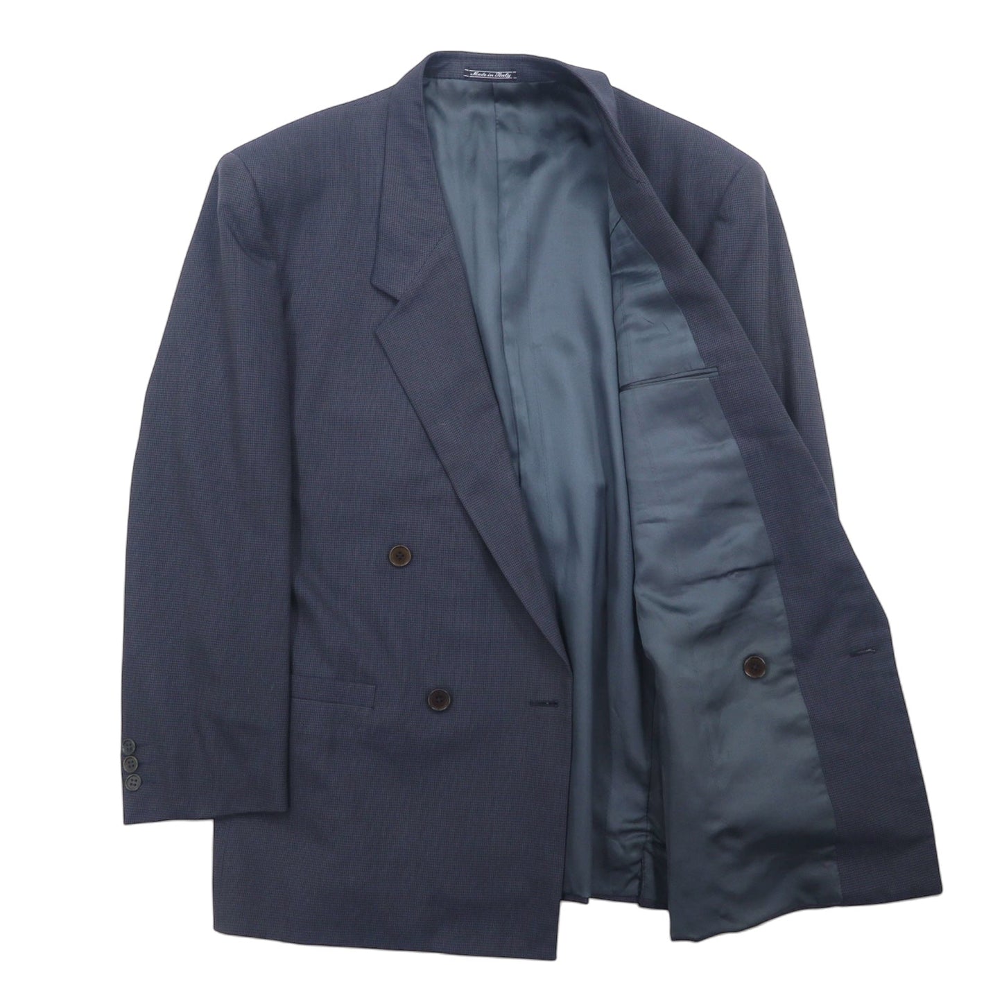 Gianni Versace イタリア製 オールド ダブル テーラードジャケット L グレー ウール