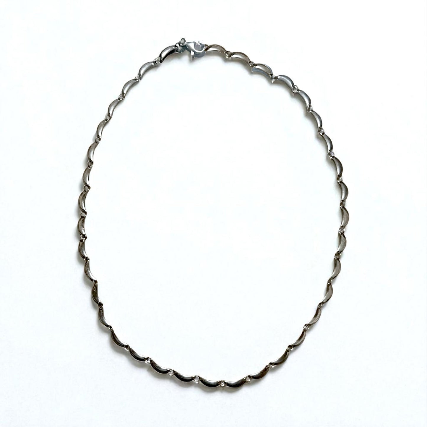 Vintage Silver Necklace クレセント デザイン ネックレス シルバー 925