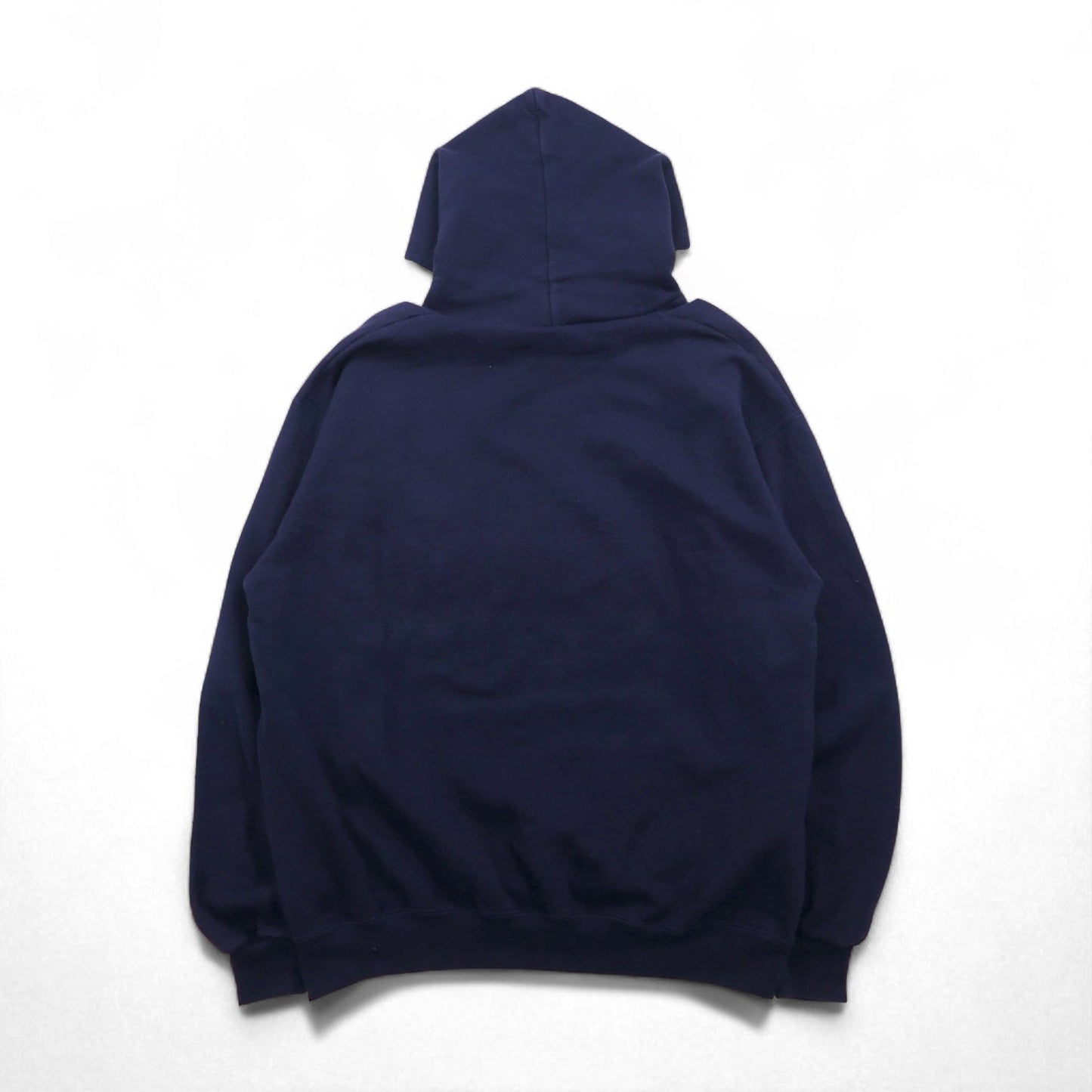 90年代 OARSMAN カレッジプリント プルオーバーパーカー XL ネイビー 裏起毛 TVCC アーチロゴ メキシコ製