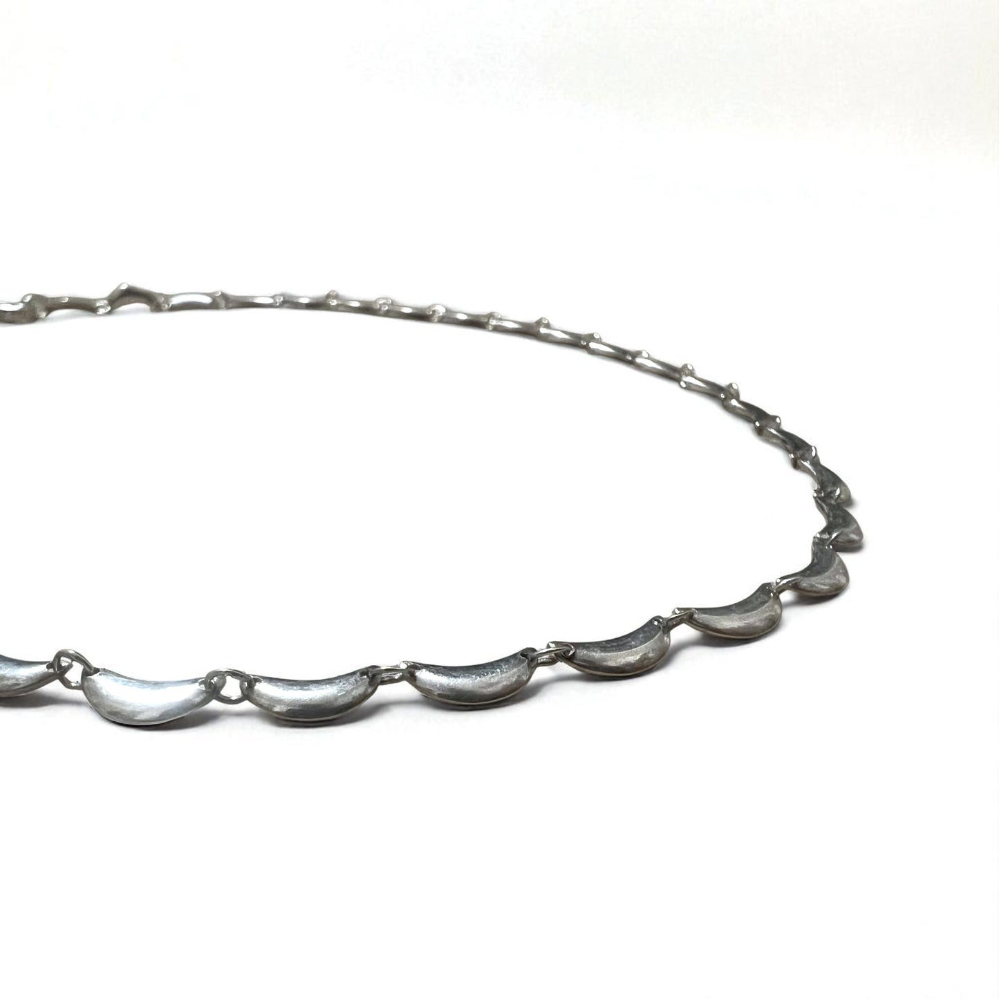 Vintage Silver Necklace クレセント デザイン ネックレス シルバー 925