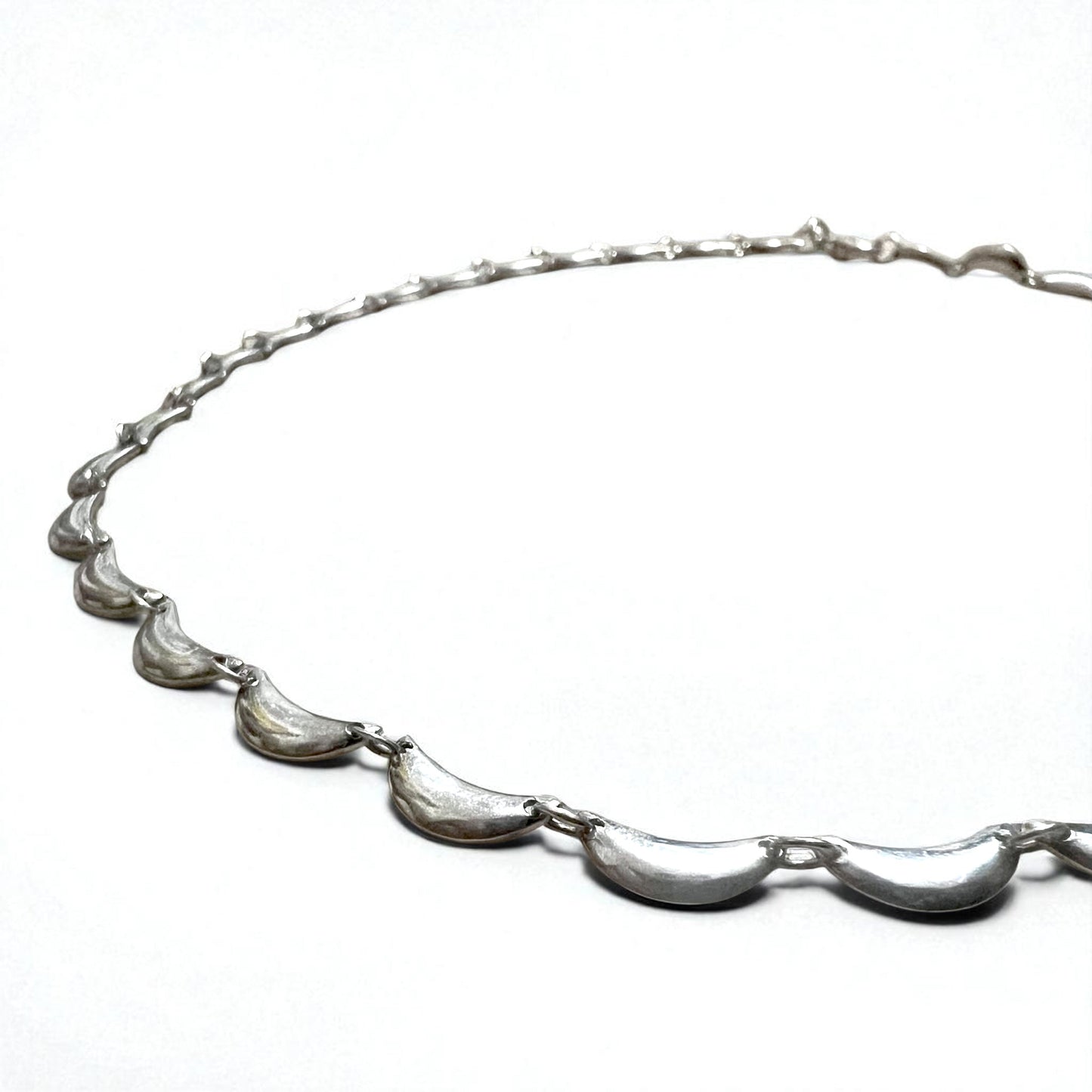 Vintage Silver Necklace クレセント デザイン ネックレス シルバー 925