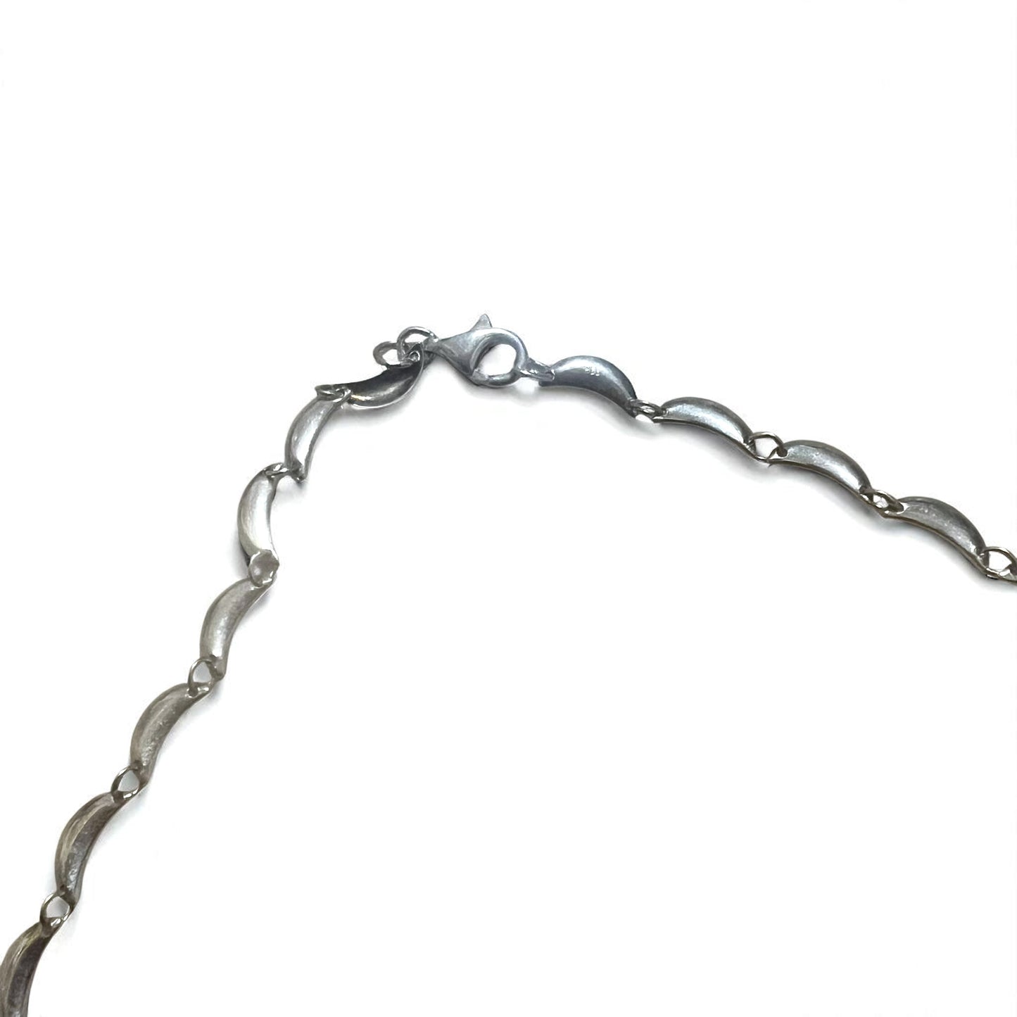 Vintage Silver Necklace クレセント デザイン ネックレス シルバー 925