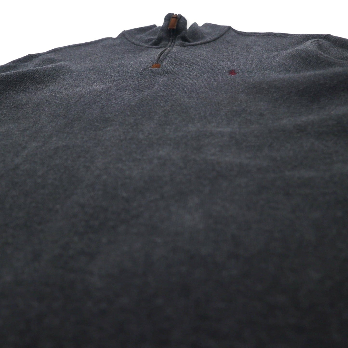 Polo by Ralph Lauren ハーフジップ スウェット XL グレー コットン スモールポニー刺繍 ビッグサイズ