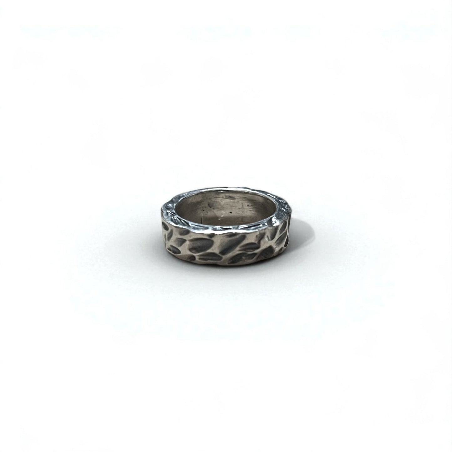 Vintage Silver Ring Hammered Texture ハンマーワーク 槌目 リング 指輪 13号 シルバー 925