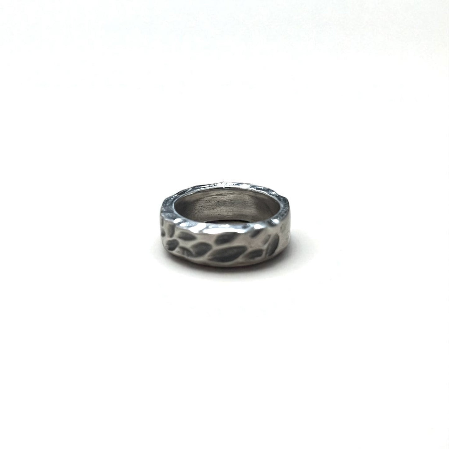 Vintage Silver Ring Hammered Texture ハンマーワーク 槌目 リング 指輪 13号 シルバー 925