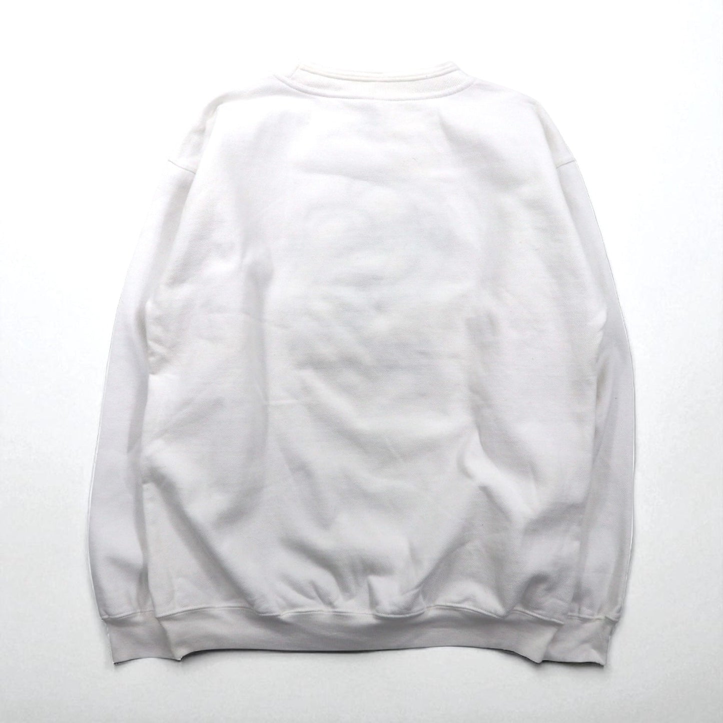 USA製 90年代 BAC PREMIER カレッジ刺繍 スウェット M ホワイト コットン 鹿の子 裏起毛 CELESTIAL
