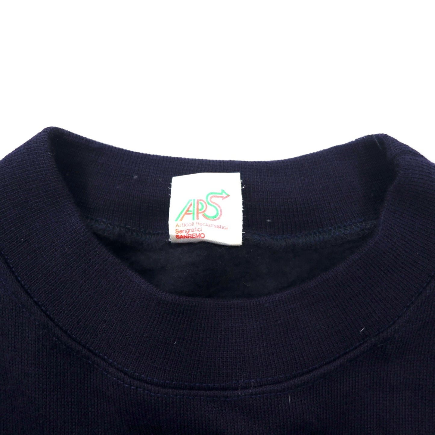 ARS イタリア製 マリン刺繍 スウェット XL ネイビー コットン 裏起毛 Ocean Majesty