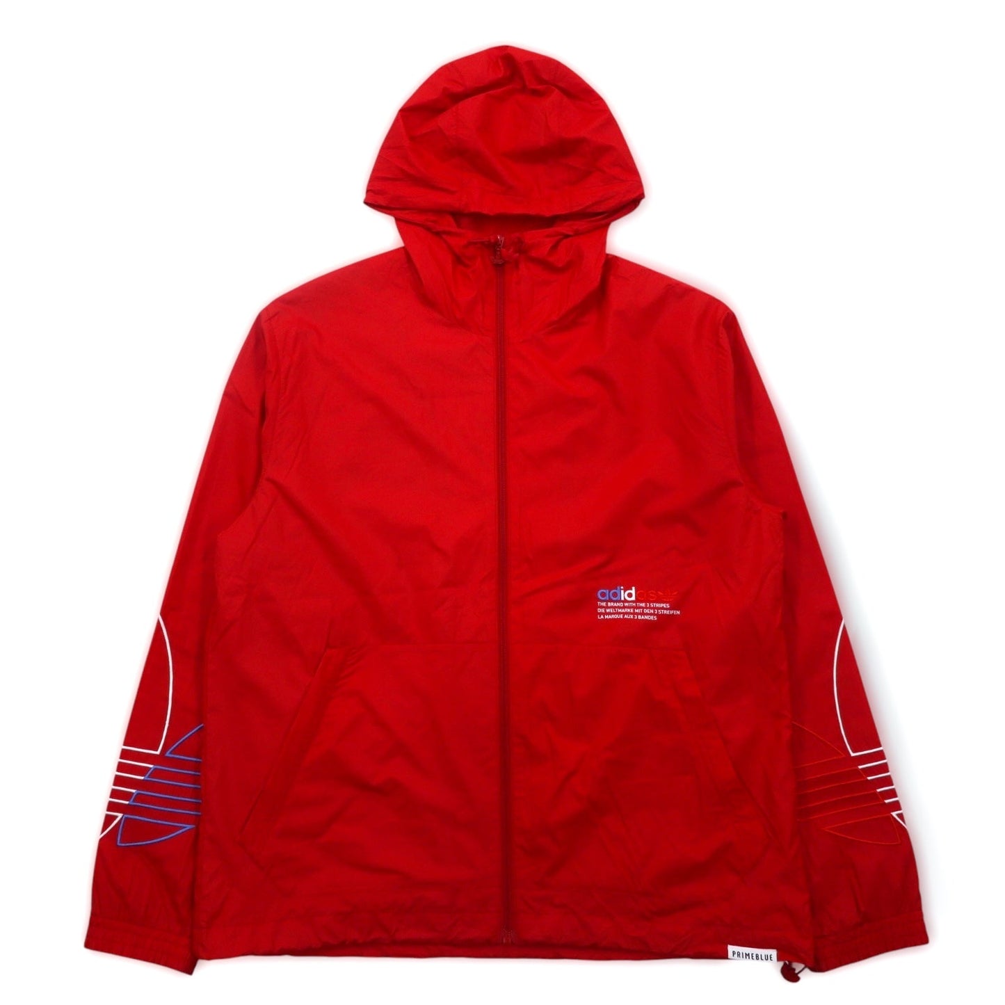 adidas originals アディカラー ウィンドブレーカー ナイロンジャケット M レッド トレフォイルロゴ Adicolor FTO Windbreaker Jacket GN3561